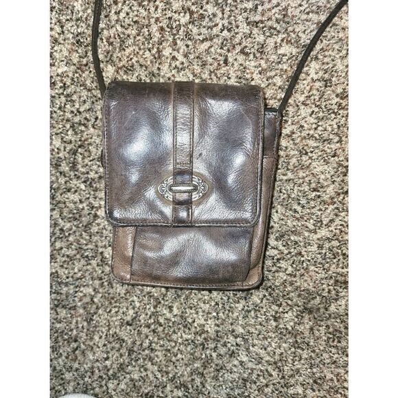 Fossil | Vintage Dark Brown Leather Crossbody - Picture 2 of 7